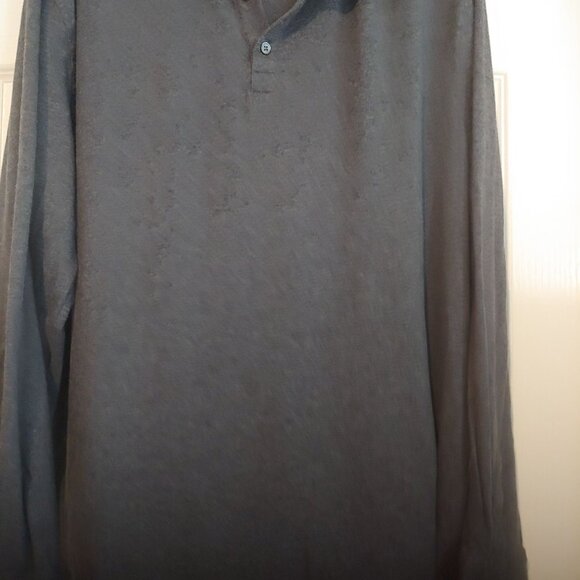 Johnnie-O Crown Fleece 1/4 Button Pullover Gray Outdoor Golf Soft XL - Picture 6 of 12